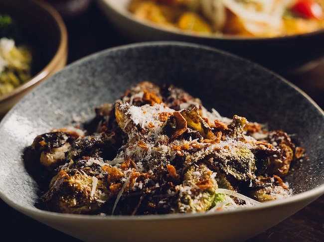 Happy Hour Miso Brussels Sprouts